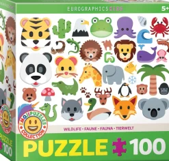 Eurographics - Emojipuzzle-Wild Animals - 100 pieces Online