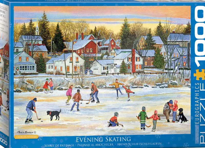 Eurographics - Evening Skating - 1000 Piece Jigsaw Puzzle Discount