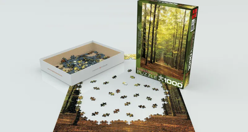 Eurographics - Forest Path - 1000 Piece Jigsaw Puzzle Hot