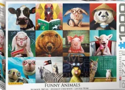 Eurographics - Funny Animals by L.Hefferna - 1000 Piece Jigsaw Puzzle Outlet