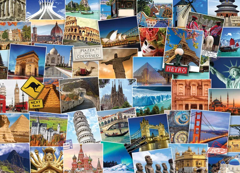 Eurographics - Globetrotter World - 1000 Piece Jigsaw Puzzle Outlet