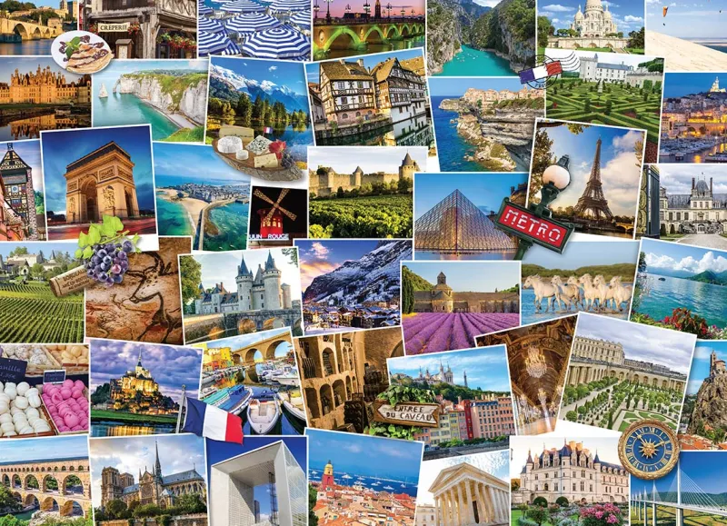 Eurographics - Globetrotter France - 1000 Piece Jigsaw Puzzle Best
