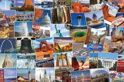 Eurographics - Globetrotter USA - 1000 piece jigsaw puzzle Clearance