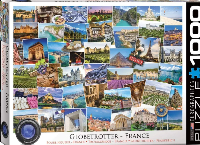 Eurographics - Globetrotter France - 1000 Piece Jigsaw Puzzle Best