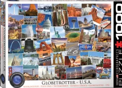Eurographics - Globetrotter USA - 1000 piece jigsaw puzzle Clearance