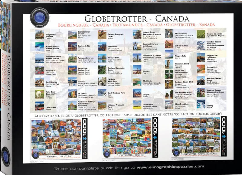 Eurographics 6000-0780 Globetrotter - Canada 1000 piece jigsaw puzzle Discount