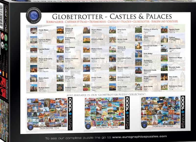 Eurographics 6000-0762 Globetrotter - Castles and Palaces - 1000 Piece Jigsaw Puzzle Sale