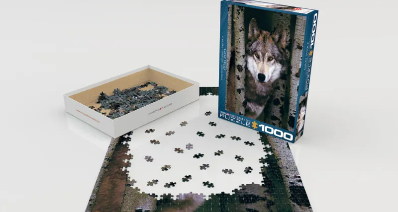 Eurographics - Gray Wolf - 1000 Piece Jigsaw Puzzle Discount