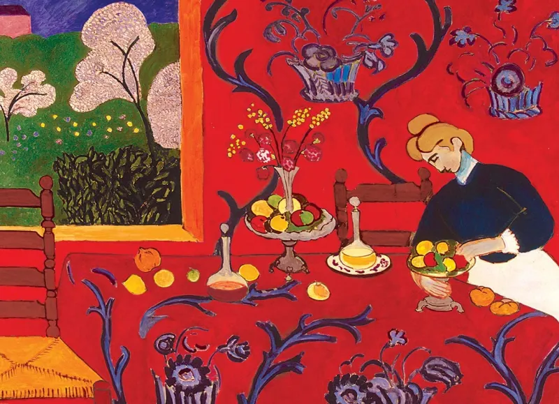Eurographics - Harmony in Red by Henri Mat - 1000 Piece Jigsaw Puzzle New