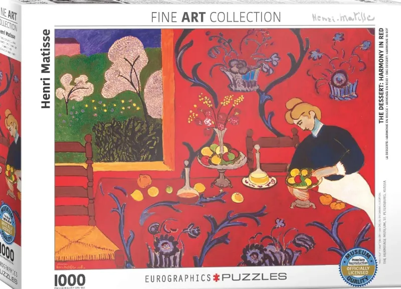 Eurographics - Harmony in Red by Henri Mat - 1000 Piece Jigsaw Puzzle New