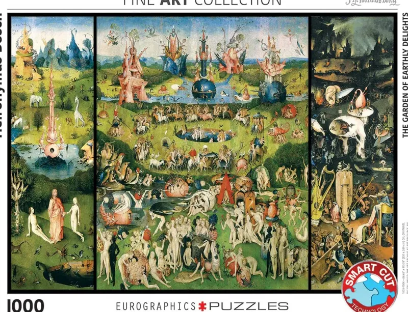 Eurographics - Heironymus Bosch - The Garden of Earthly Delights - 1000 Piece Jigsaw Puzzle Fashion