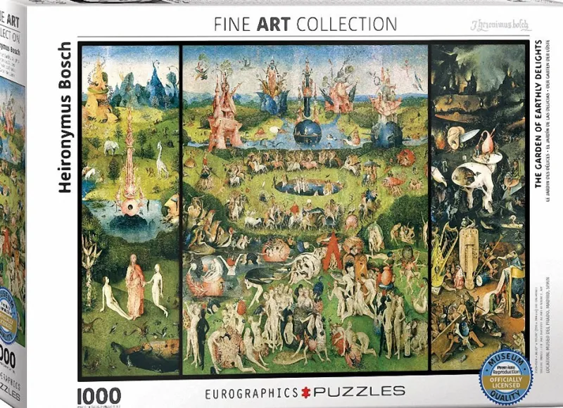 Eurographics - Heironymus Bosch - The Garden of Earthly Delights - 1000 Piece Jigsaw Puzzle Fashion