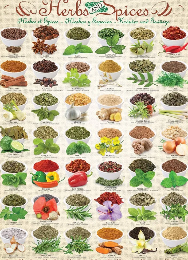 Eurographics - Herbs and Spices - 1000 Piece Jigsaw Puzzle Sale