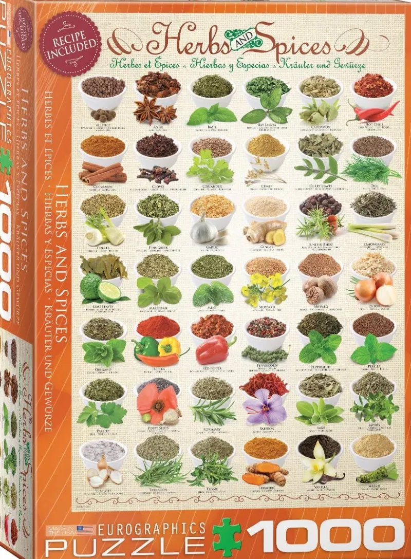 Eurographics - Herbs and Spices - 1000 Piece Jigsaw Puzzle Sale