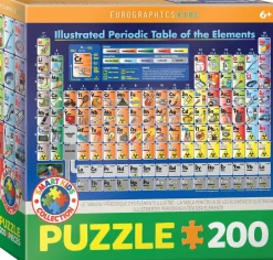 Eurographics - Illustrated Periodic Table of the Elements - 200 pieces New