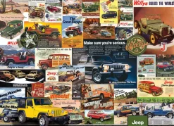 Eurographics - Jeep Vintage Posters - 1000 Piece Jigsaw Puzzle Online