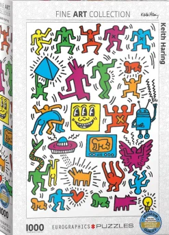 Eurographics - Keith Haring - Collage - 1000 piece jigsaw puzzle Discount