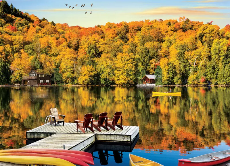 Eurographics - Lakeside Cottage Quebec - 1000 Piece Jigsaw Puzzle Best