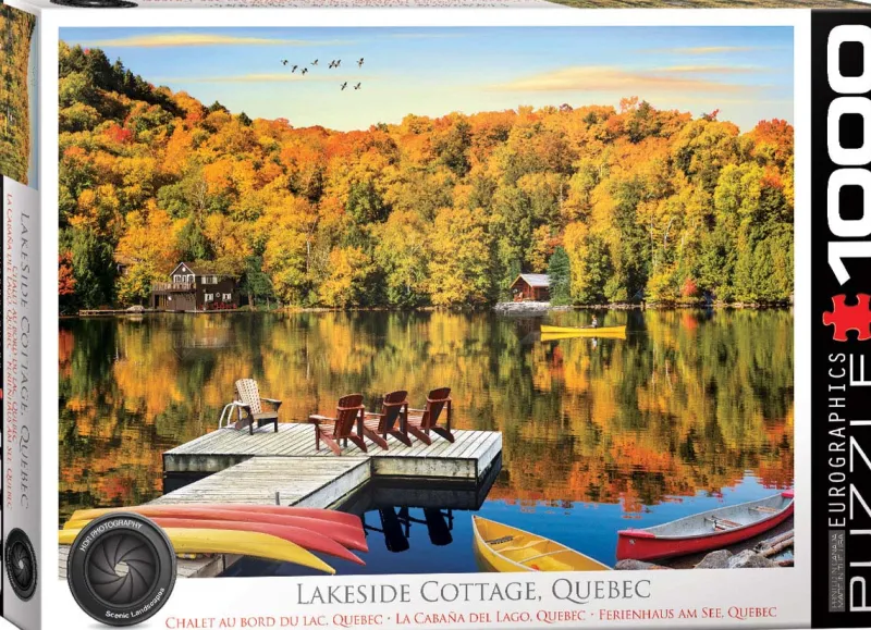Eurographics - Lakeside Cottage Quebec - 1000 Piece Jigsaw Puzzle Best