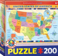 Eurographics - Map of the US - 200 pieces Discount