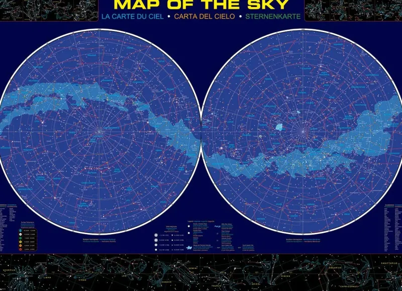 Eurographics - Map of the Sky - 1000 Piece Jigsaw Puzzle New