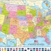 Eurographics - Map of the US - 1000 piece jigsaw puzzle Hot