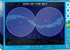 Eurographics - Map of the Sky - 1000 Piece Jigsaw Puzzle New