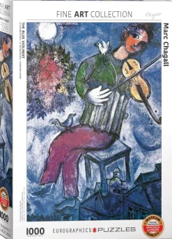 Eurographics - Marc Chagall The Blue Violinist - 1000 Piece Jigsaw Puzzle Online