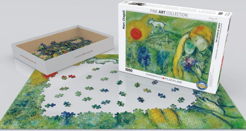 Eurographics - Marc Chagall - The Lovers of Vence - 1000 piece jigsaw puzzle Clearance