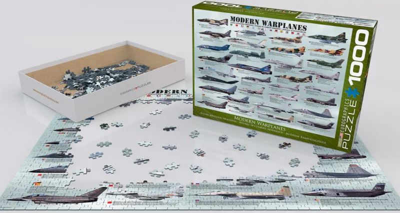 Eurographics - Modern Warplanes - 1000 Pieces Jigsaw Puzzle Outlet