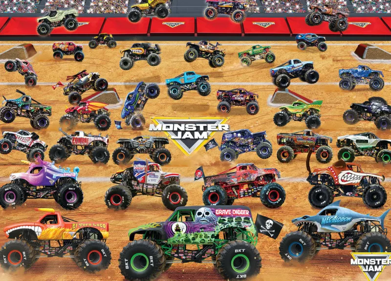 Eurographics - Monster Jam - Truck Lineup - 1000 Piece New