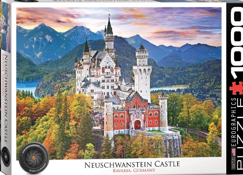 Eurographics - Neuschwanstein Castle Germany - 1000 Piece Jigsaw Puzzle Outlet