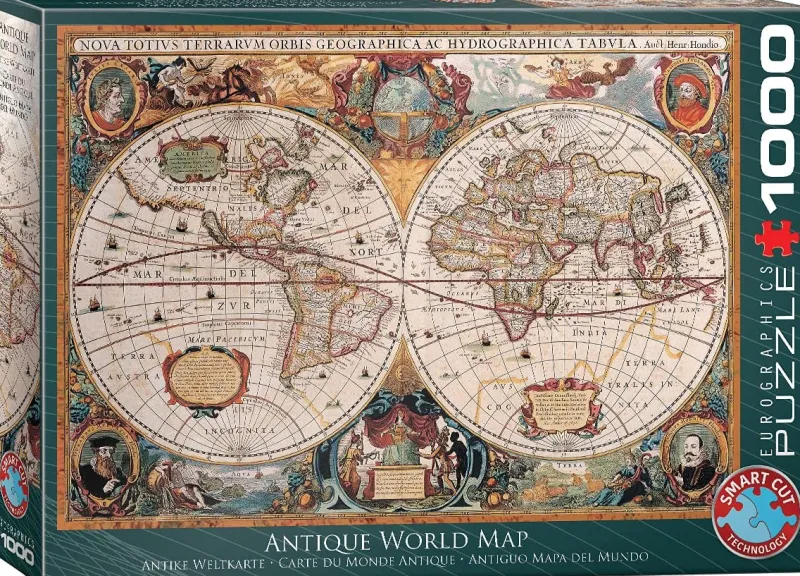 Eurographics - Orbis Geographica World Map - 1000 Piece Jigsaw Puzzle Fashion