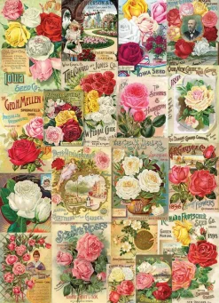Eurographics - Roses Seed Catalogue Collection - 1000 Piece Jigsaw Puzzle Clearance