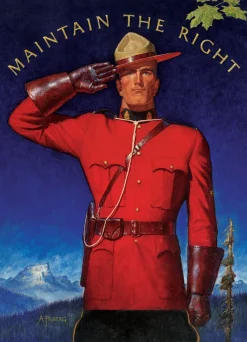 Eurographics 6000-0972 Royal Canadian Mounted Police - Maintain the Right - 1000 Piece Jigsaw Puzzle New