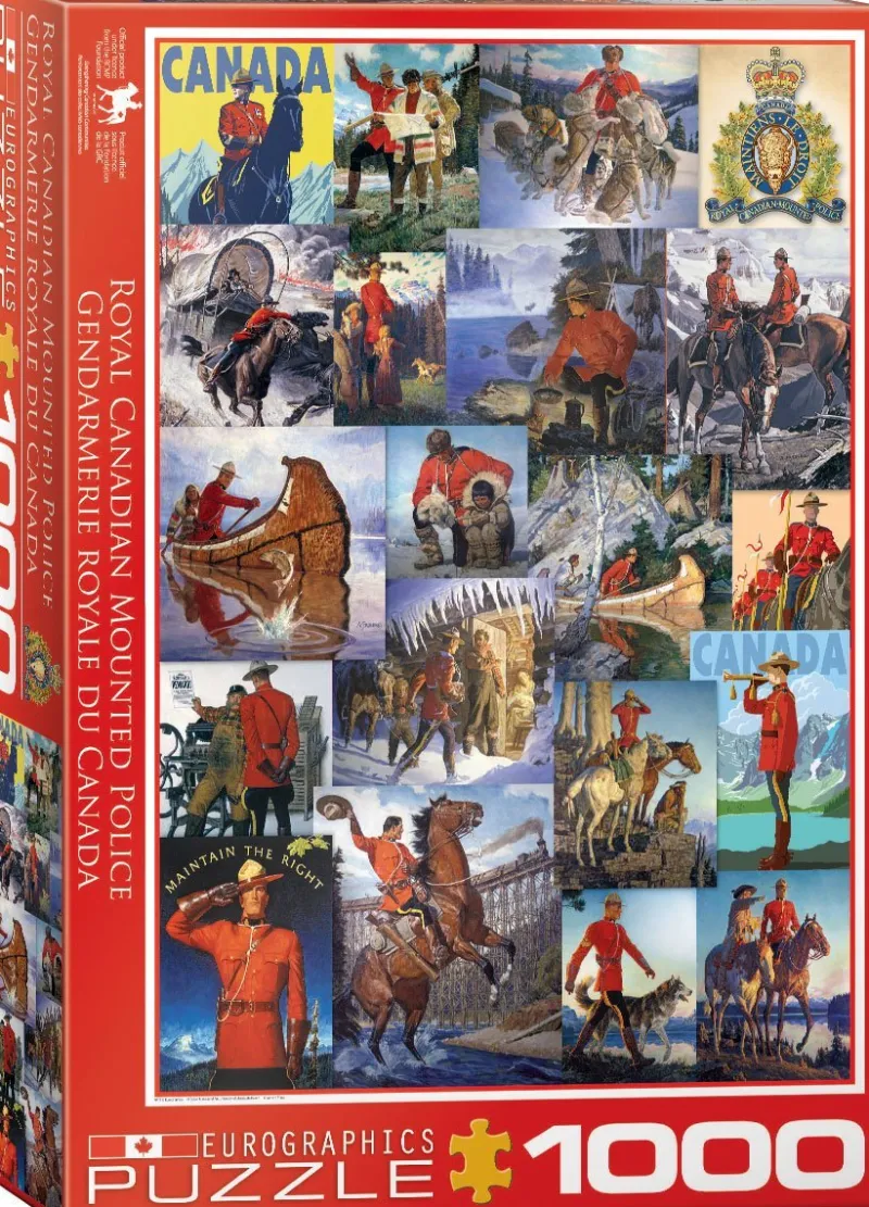 Eurographics 6000-0777 Royal Canadian Mounted Police 1000 piece Jigsaw Puzzle Hot