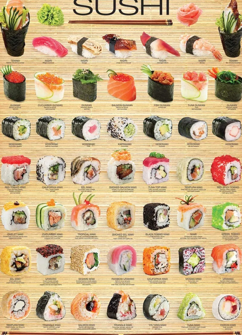 Eurographics - Sushi - 1000 Piece Jigsaw Puzzle Best