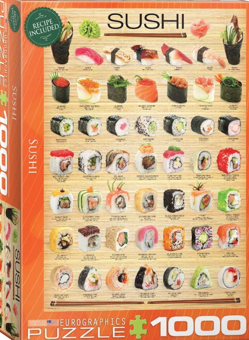 Eurographics - Sushi - 1000 Piece Jigsaw Puzzle Best