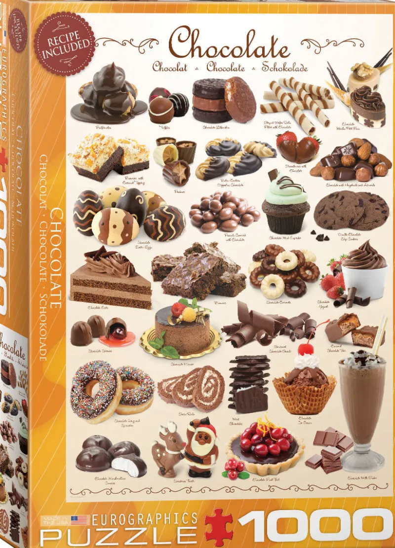 Eurographics - Sweet Line - Chocolate - 1000 Piece Jigsaw Puzzle Sale