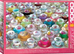 Eurographics - Tea Cup Collection - 1000 Piece Jigsaw Puzzle Discount
