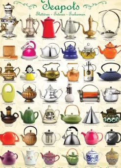 Eurographics - Teapots - 1000 Piece Jigsaw Puzzle Fashion