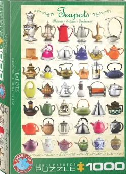 Eurographics - Teapots - 1000 Piece Jigsaw Puzzle Fashion