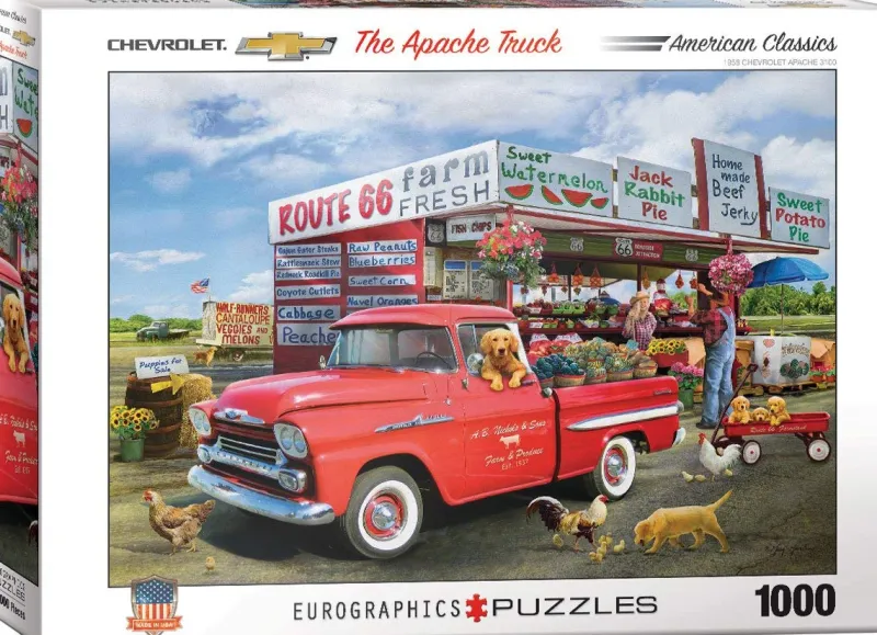 Eurographics - The Apache Truck by Greg Giordano - 1000 Piece Jigsaw Puzzle Clearance