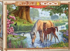 Eurographics - The Fell Ponies by Steve Crisp - 1000 Piece Jigsaw Puzzle Outlet