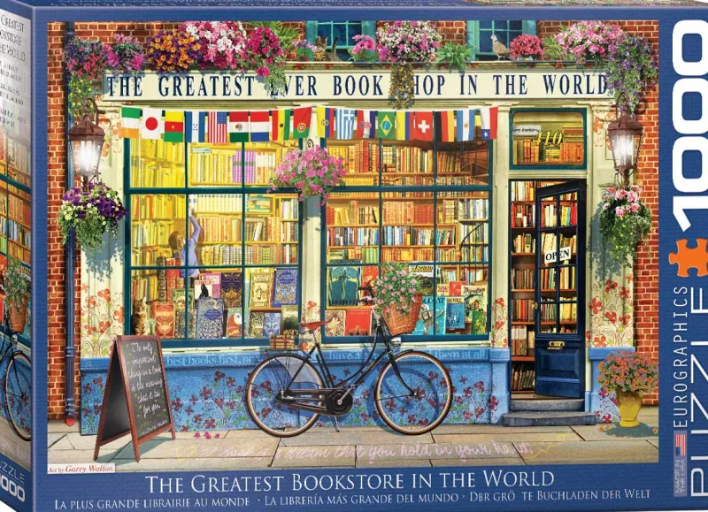 Eurographics - The Greatest Bookstore in the World -1000 Piece Jigsaw Puzzle Clearance