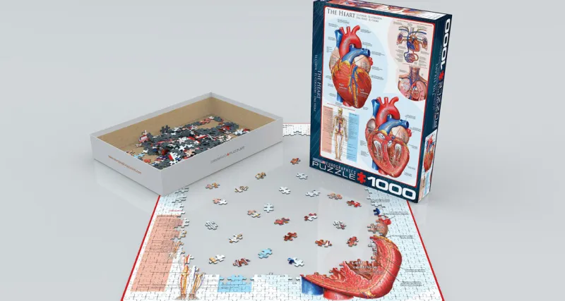 Eurographics - The Heart - 1000 piece jigsaw puzzle Best