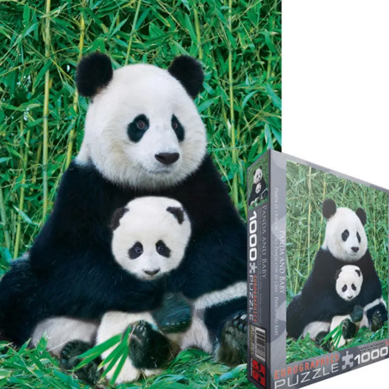 Eurographics - The Panda family - 1000 Piece Jigsaw Puzzle Outlet