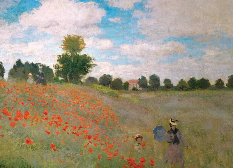 Eurographics - The Poppy Field - 1000 Piece Jigsaw Puzzle Online