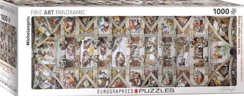 Eurographics - The Sistine Chapel Ceiling by Michelangelo - 1000 Piece Jigsaw Puzzle Best