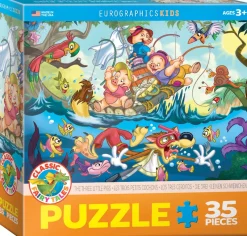 Eurographics 6035-0423 The Three Little Pigs 35 Piece Jigsaw Puzzle New